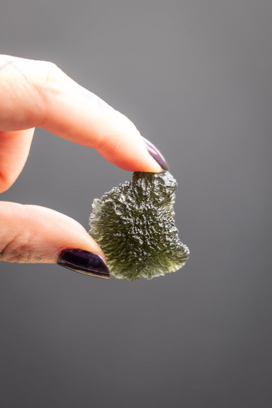 Moldavite Raw Crystal, Natural Tektite Stone for Transformation and Spiritual Awakening, Ethically Sourced from Czech Republic