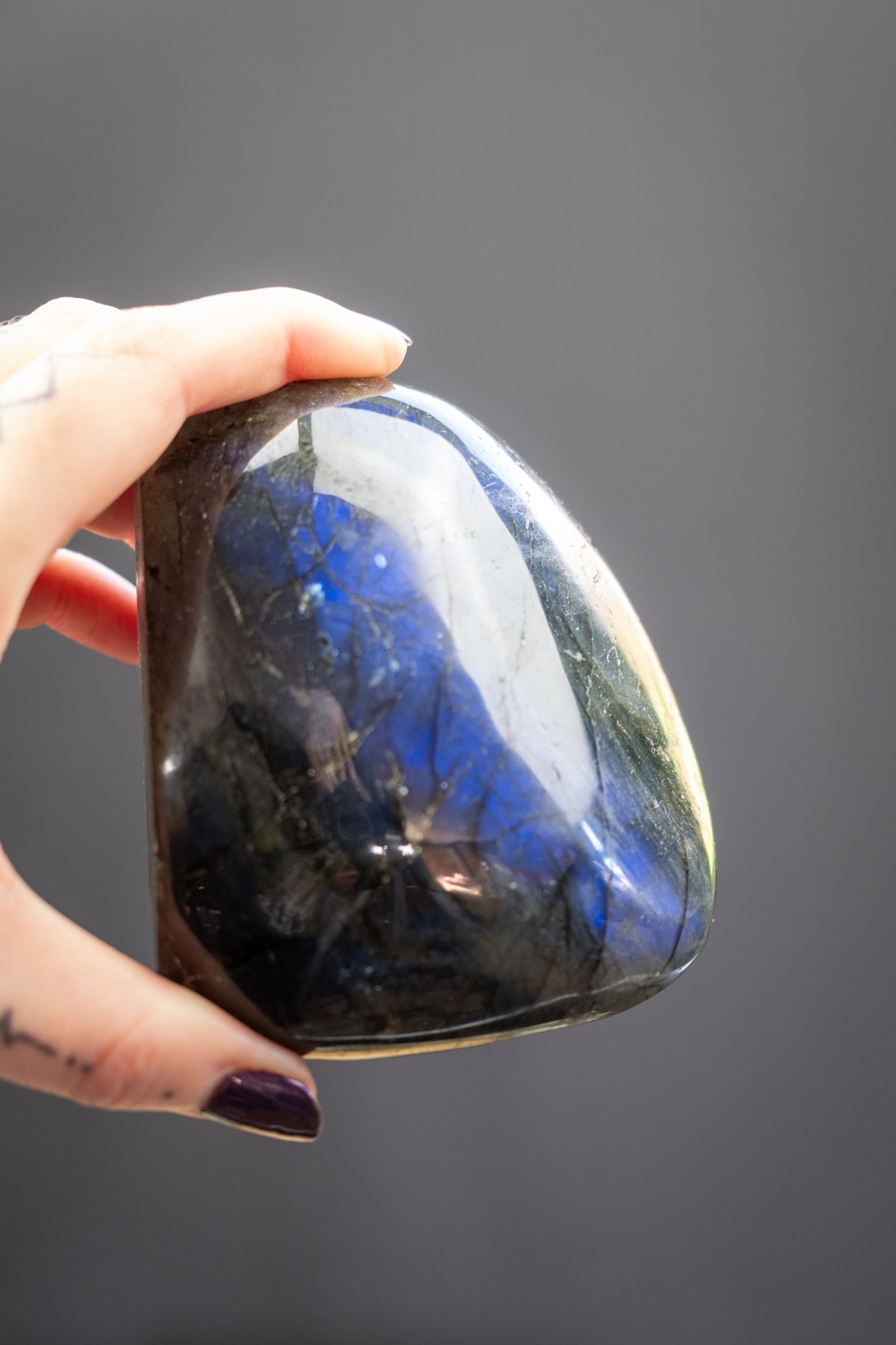Deep Blue Flash Labradorite Freeform