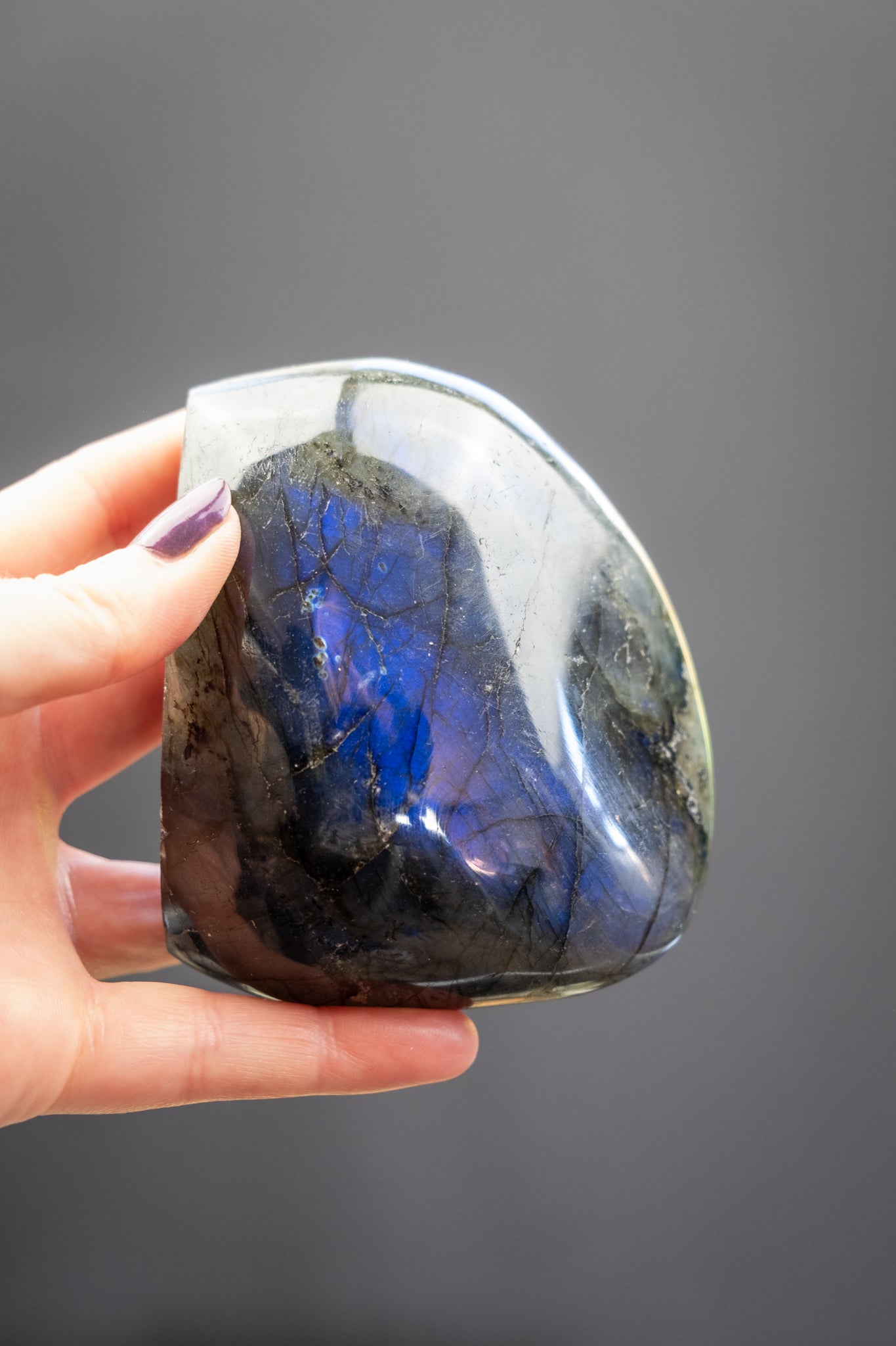 Deep Blue Flash Labradorite Freeform