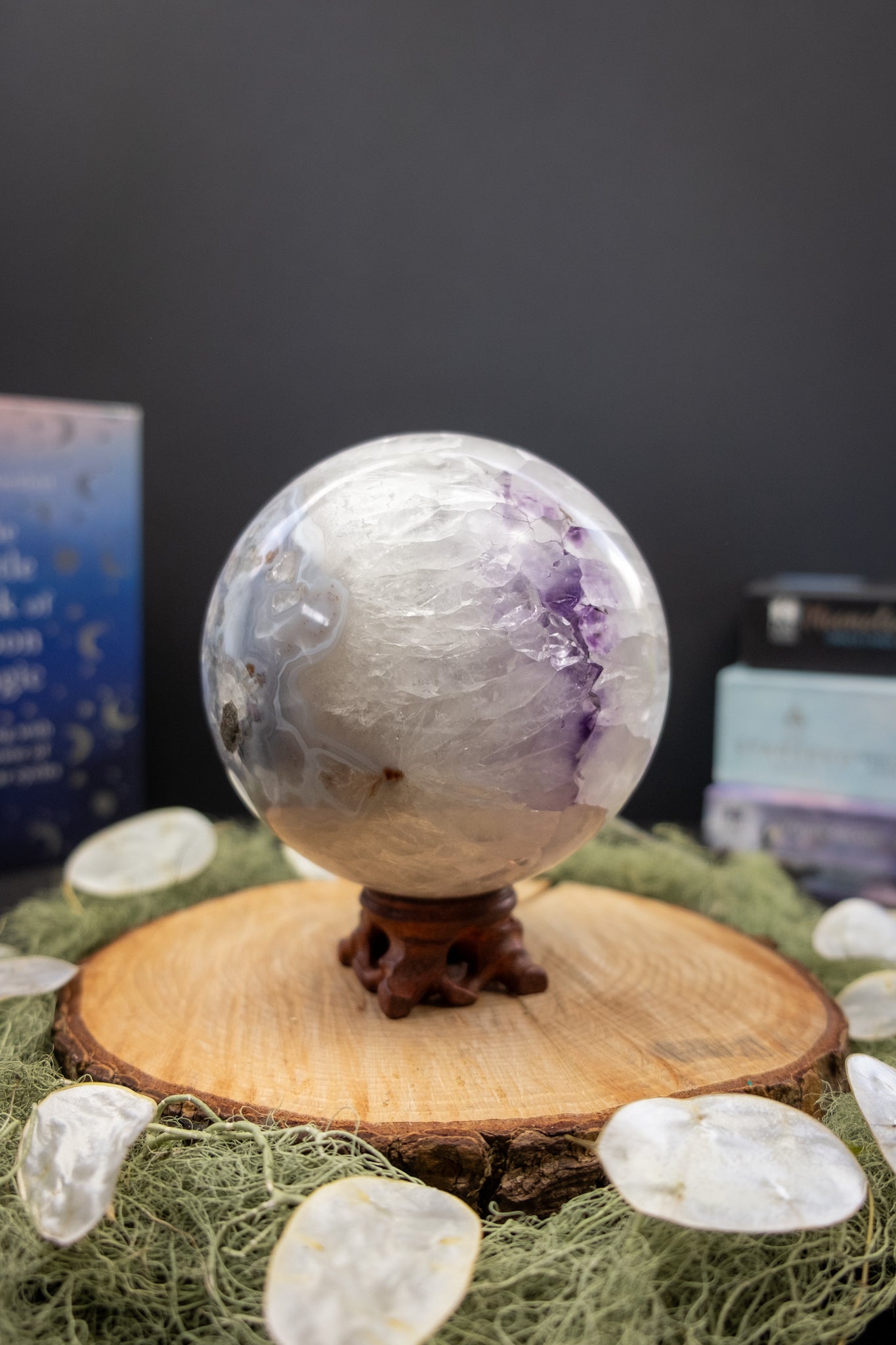 Agate, Amethyst and Quartz Sphere