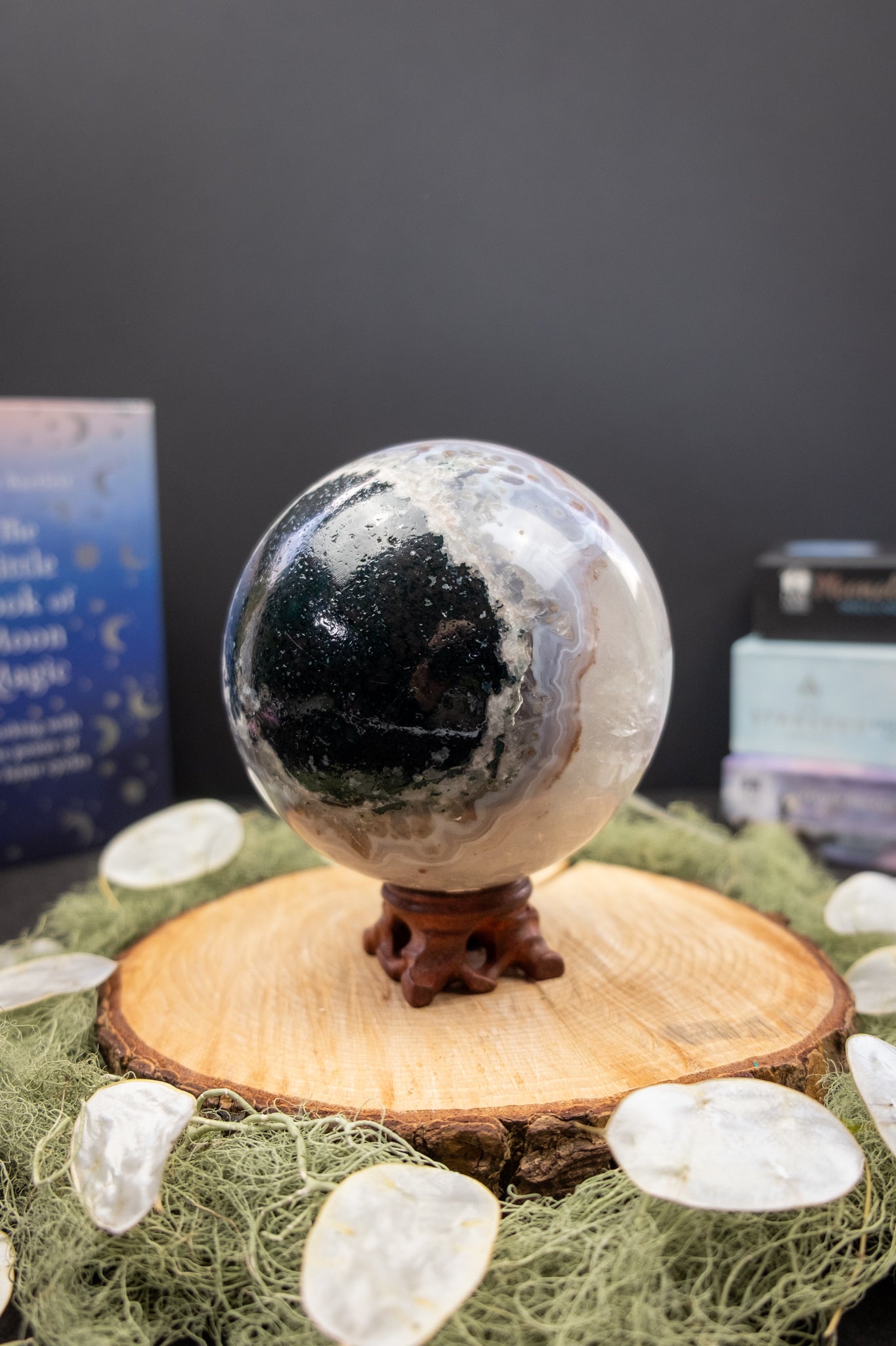 Agate, Amethyst and Quartz Sphere