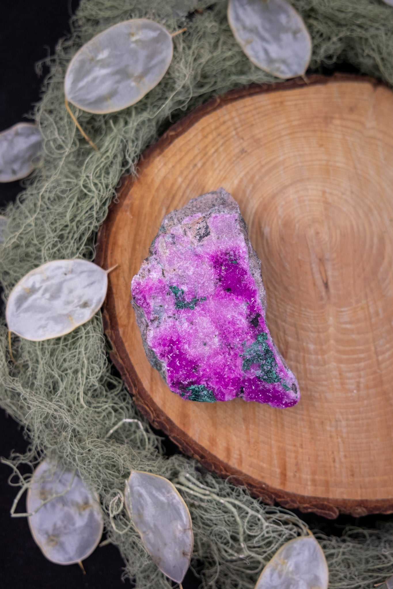 Cobaltoan Calcite with Malachite Natural Freeform, Congo