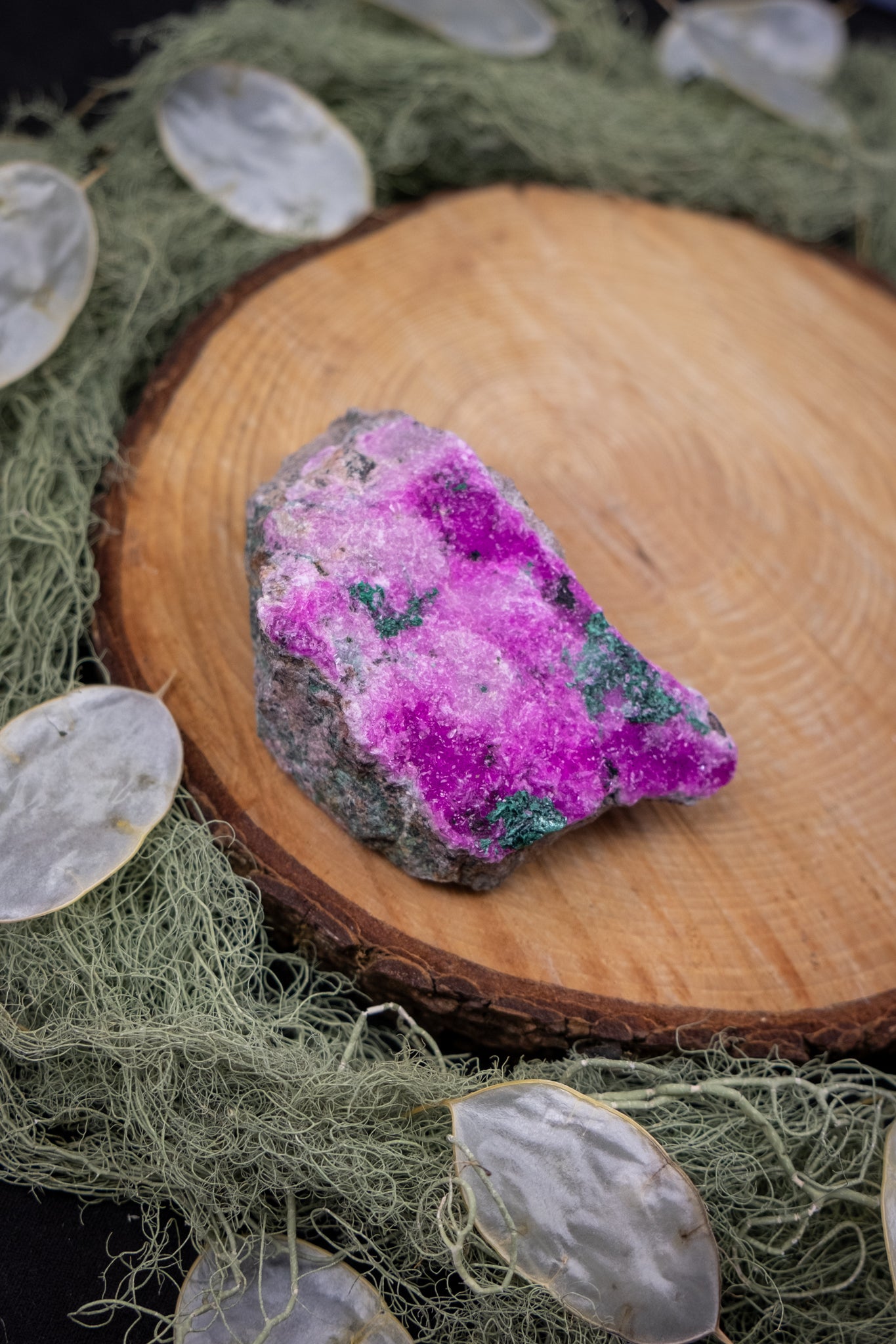 Cobaltoan Calcite with Malachite Natural Freeform, Congo