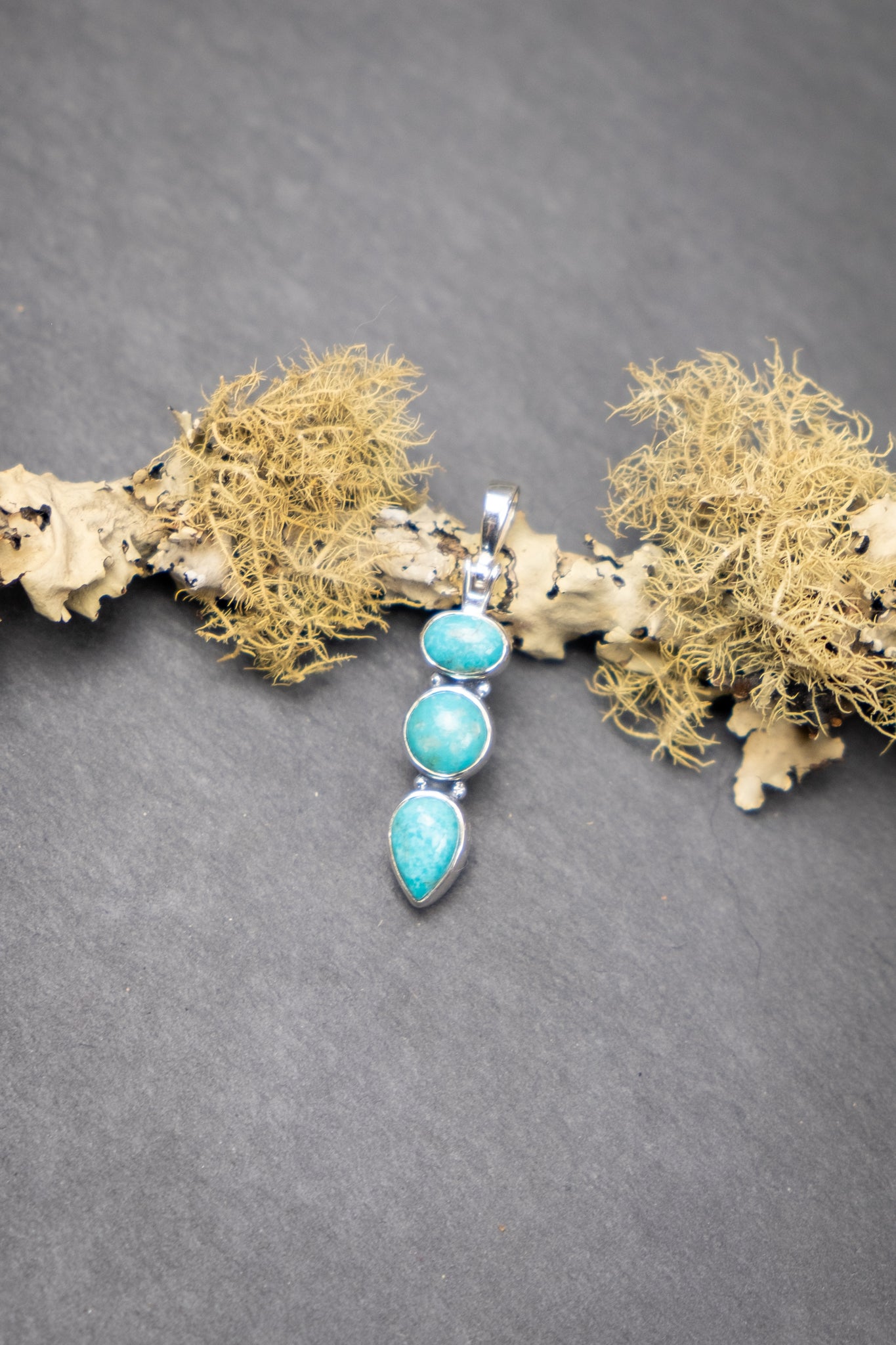 Turquoise Triple Drop Pendant