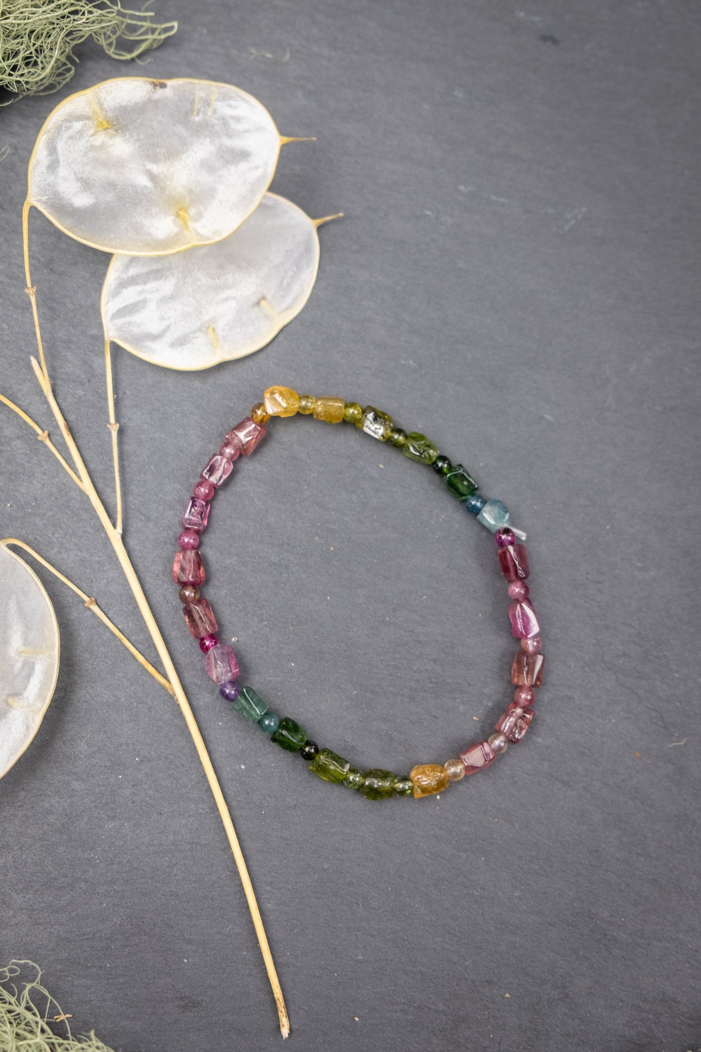 Mixed Tourmaline Crystal Bracelet