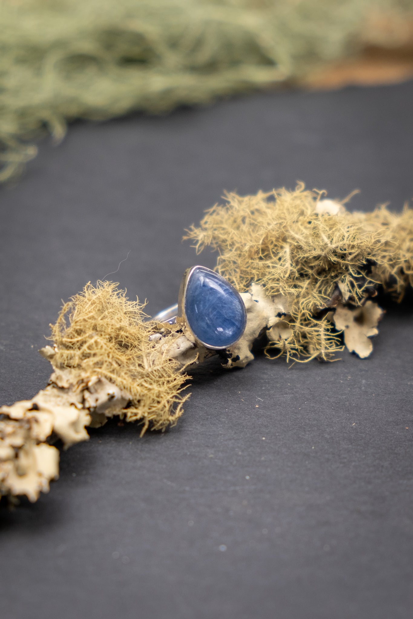Blue Kyanite Sterling Silver Ring