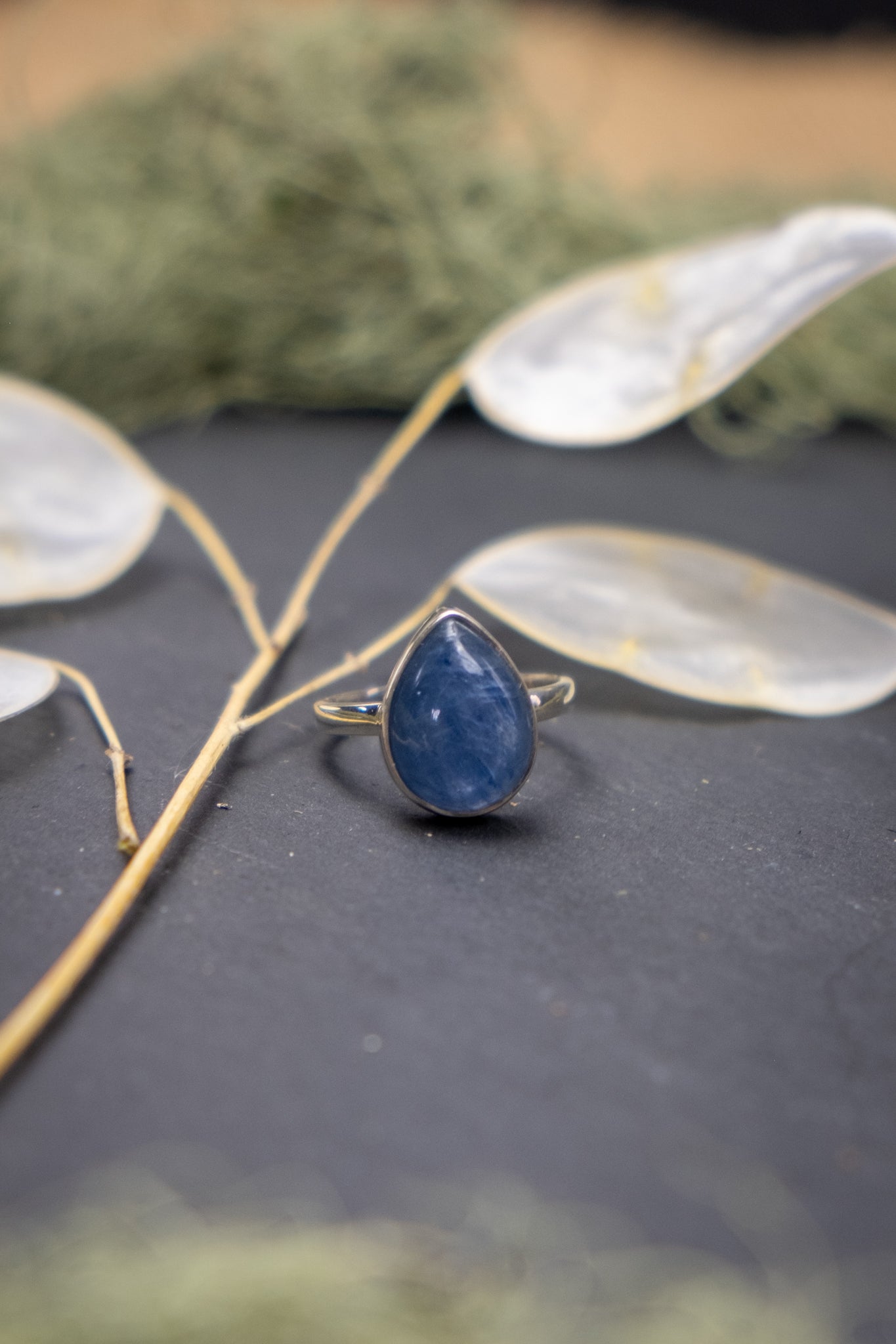 Blue Kyanite Sterling Silver Ring