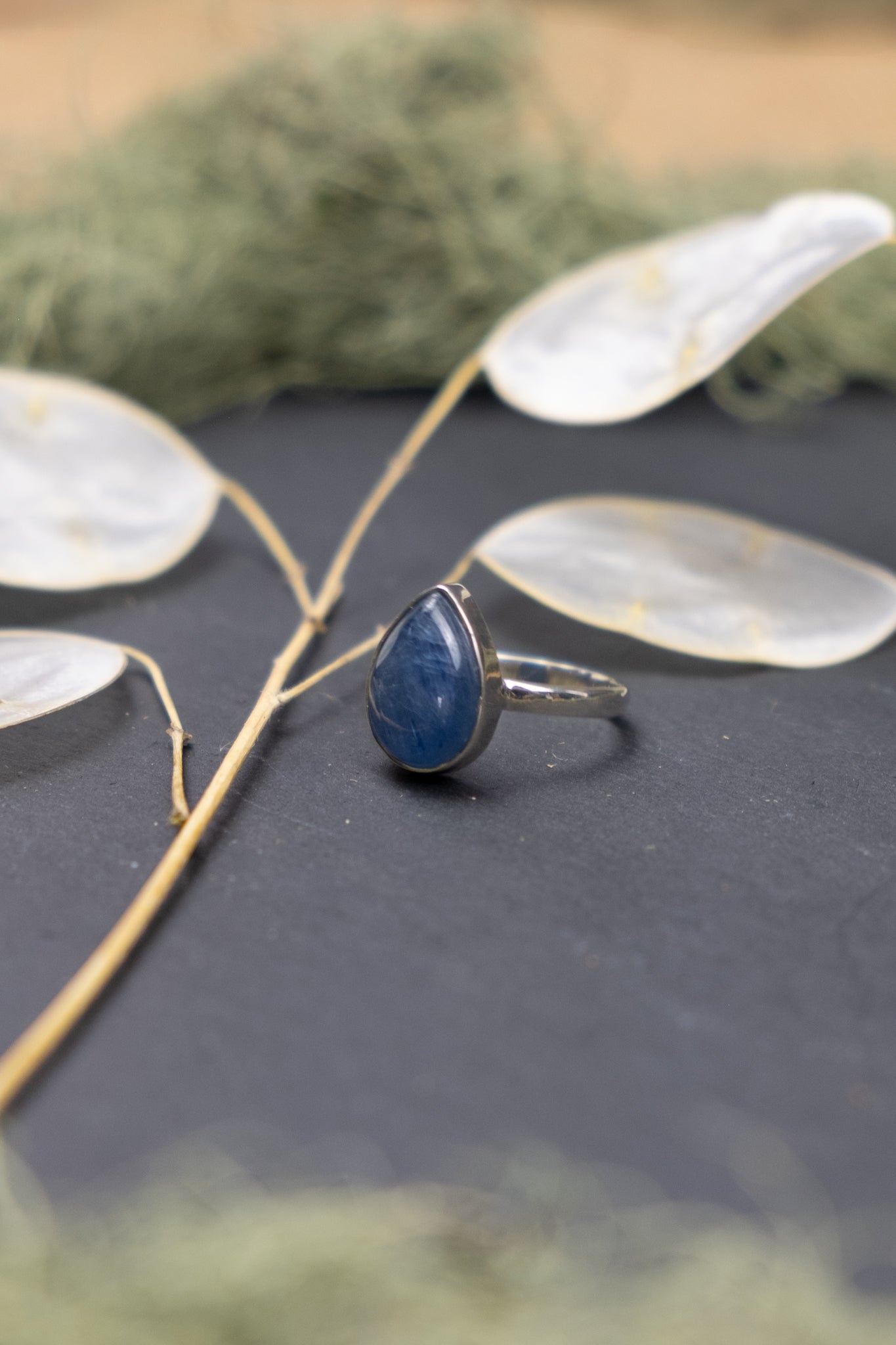 Blue Kyanite Sterling Silver Ring