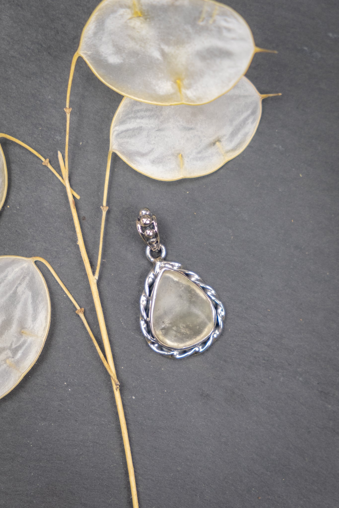 Libyan Desert Glass Sterling Silver Pendant