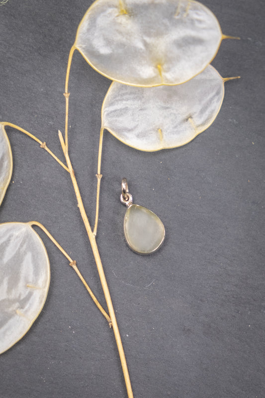 Libyan Desert Glass Sterling Silver Pendant