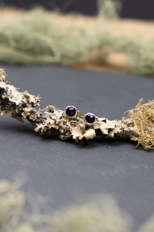 Smokey Quartz Stud Earrings