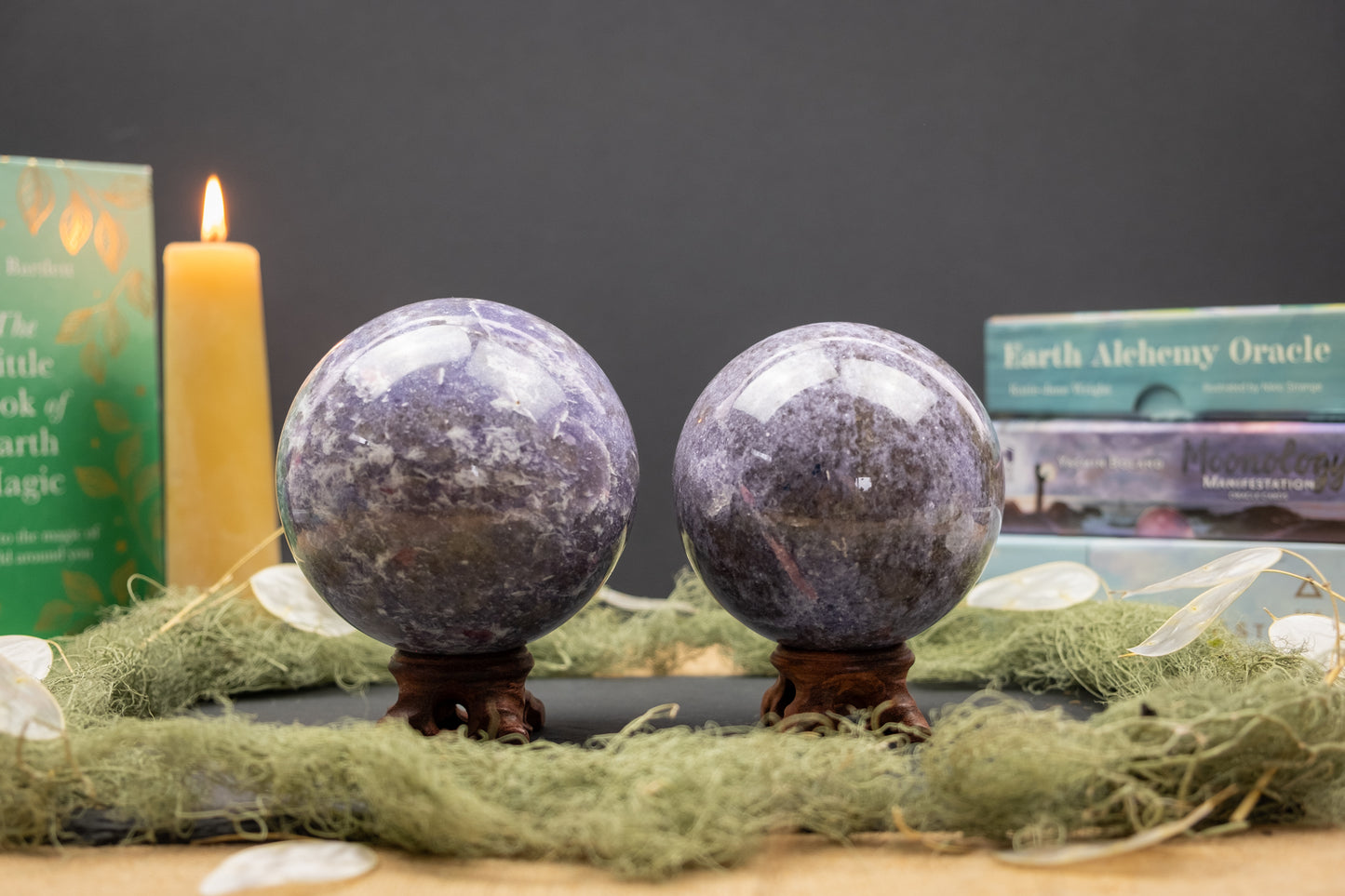 Lepidolite, Smokey Quartz and Pink Tourmaline Sphere