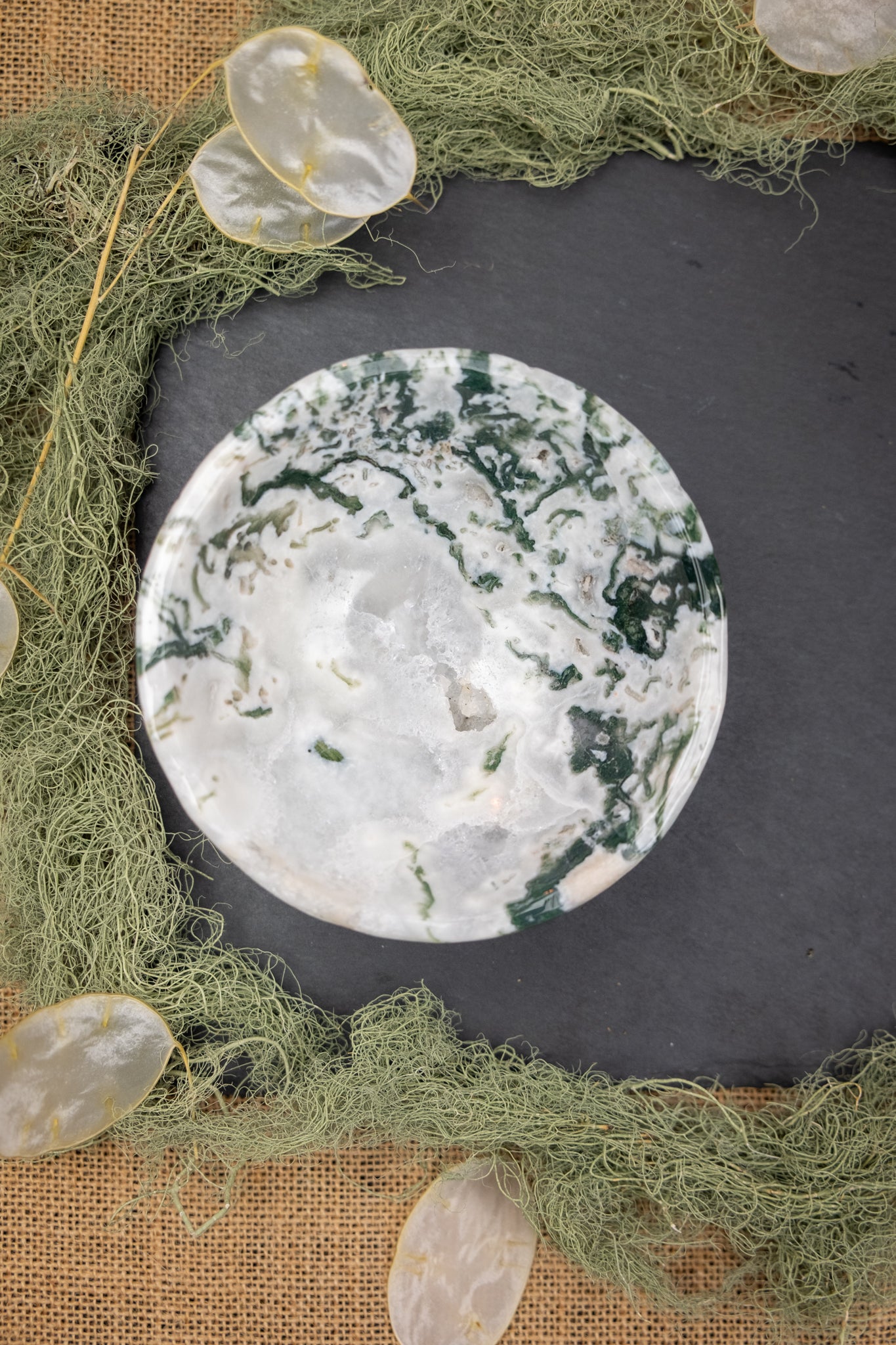 Moss Agate Bowl, India