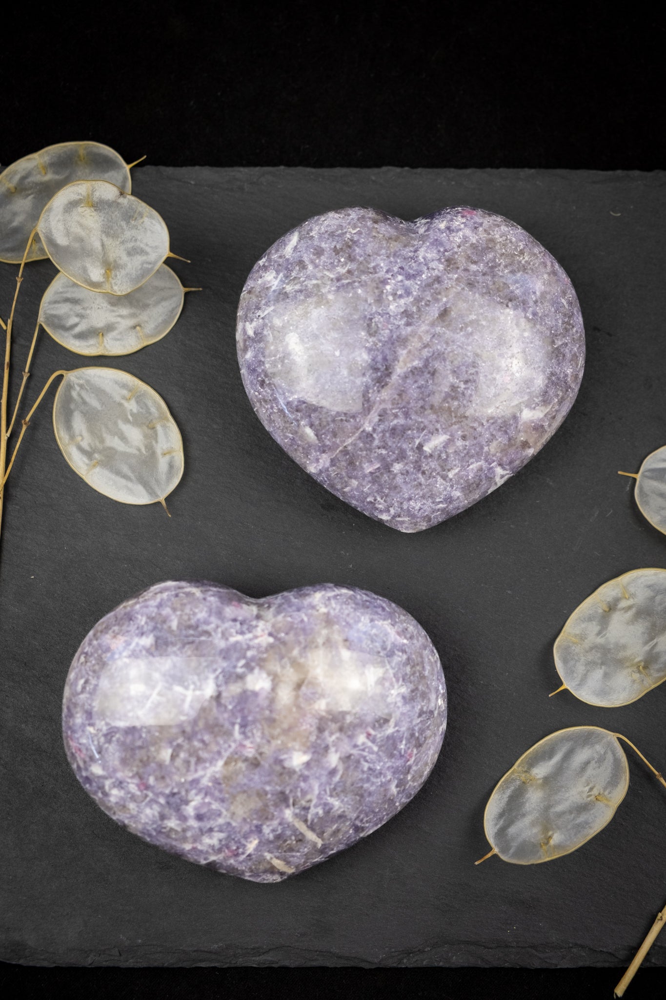 Lepidolite Heart
