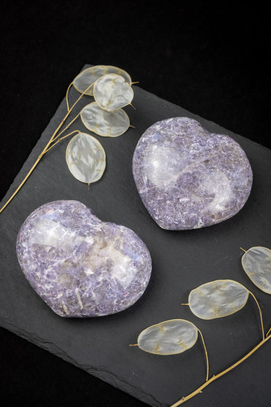 Lepidolite Heart