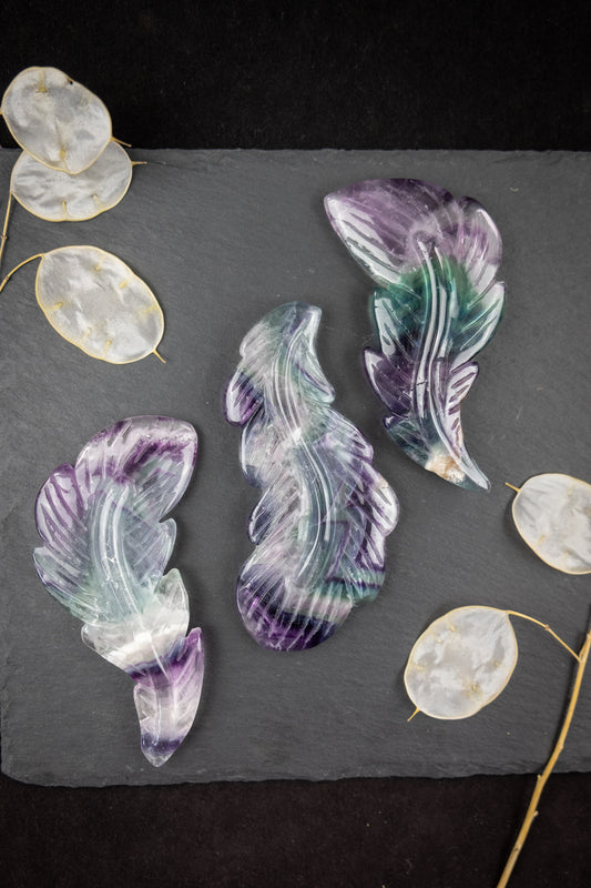 Rainbow Fluorite Feather