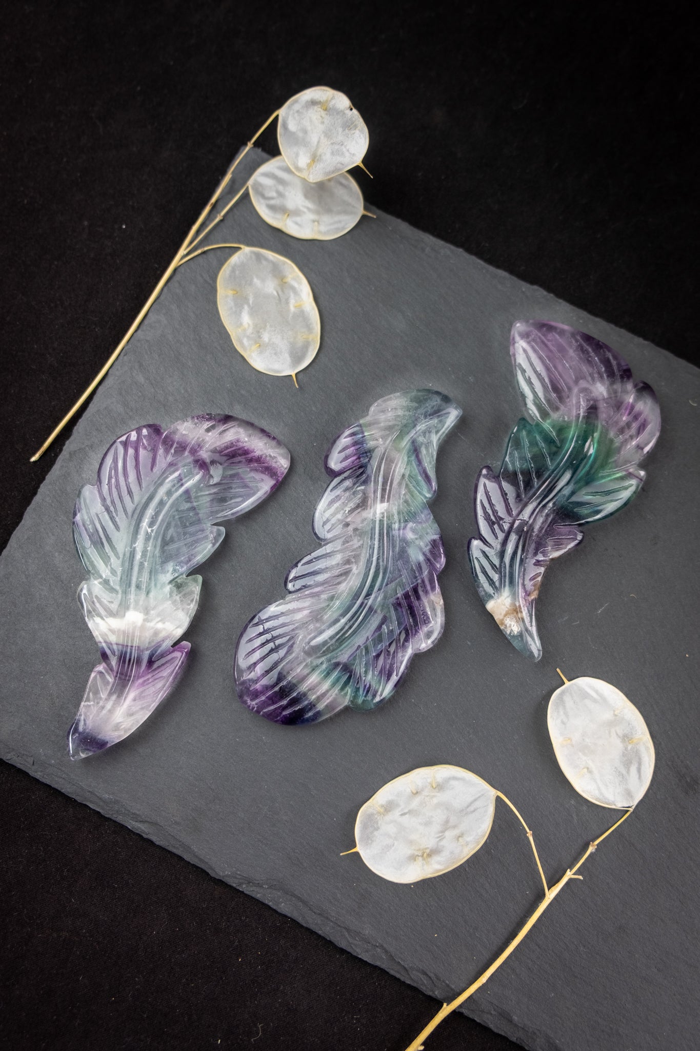 Rainbow Fluorite Feather