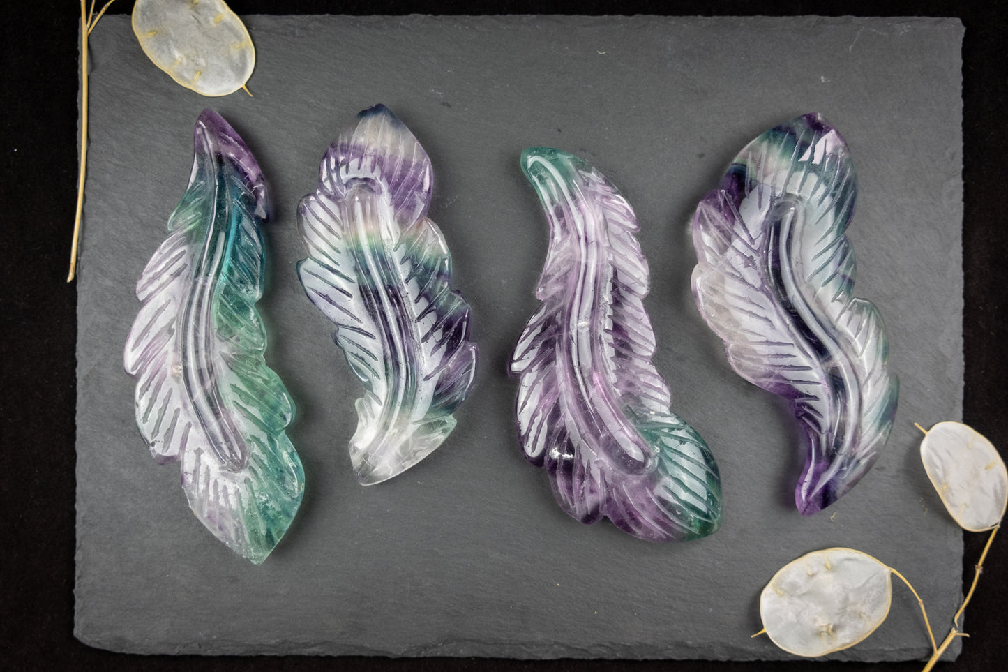 Rainbow Fluorite Feather
