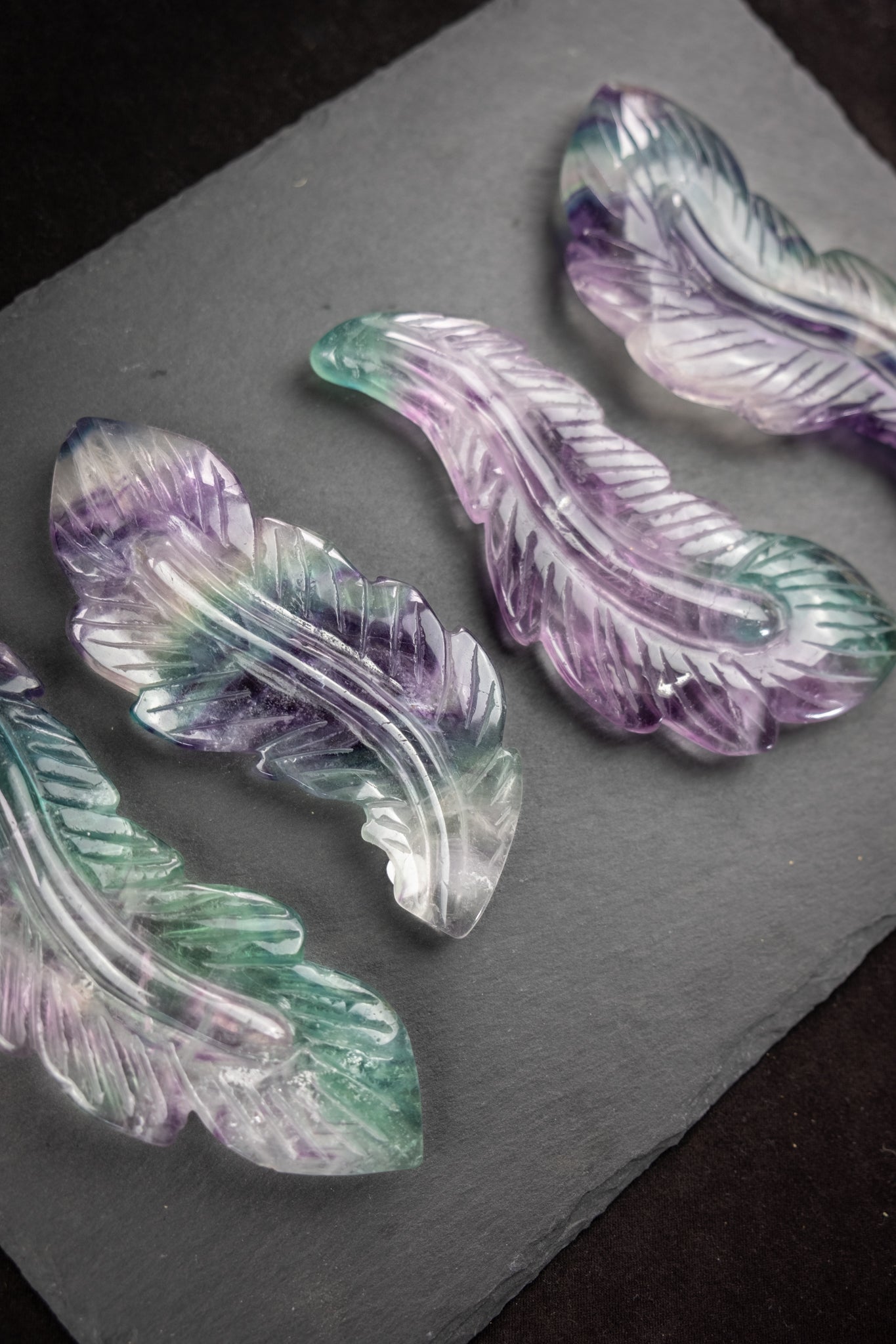Rainbow Fluorite Feather