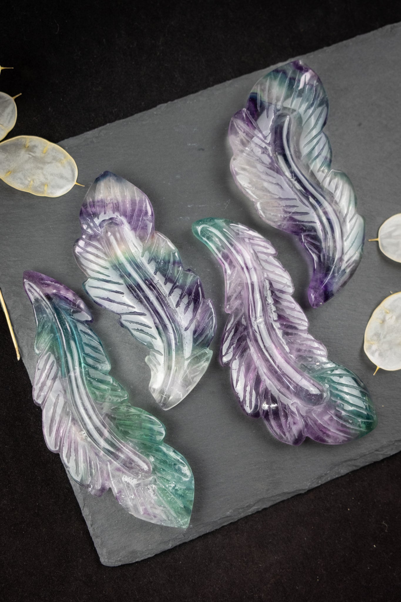 Rainbow Fluorite Feather