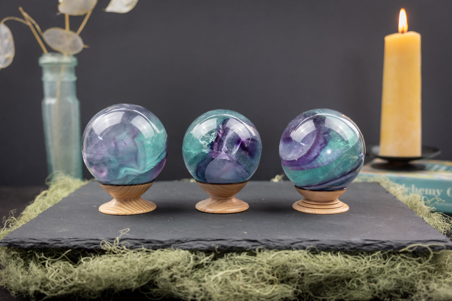 Rainbow Fluorite Sphere