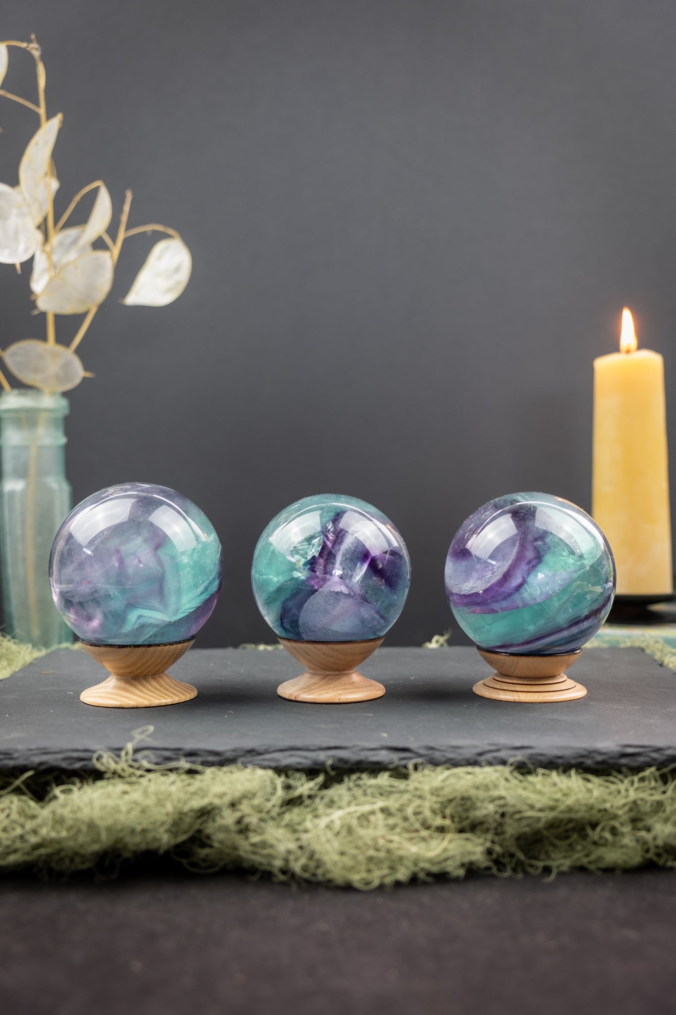 Rainbow Fluorite Sphere