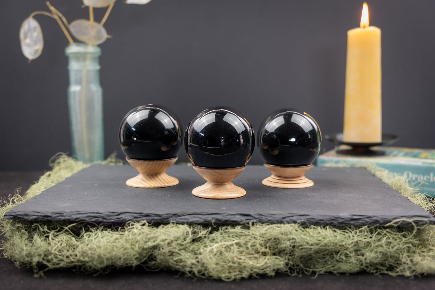 Rainbow Obsidian Sphere