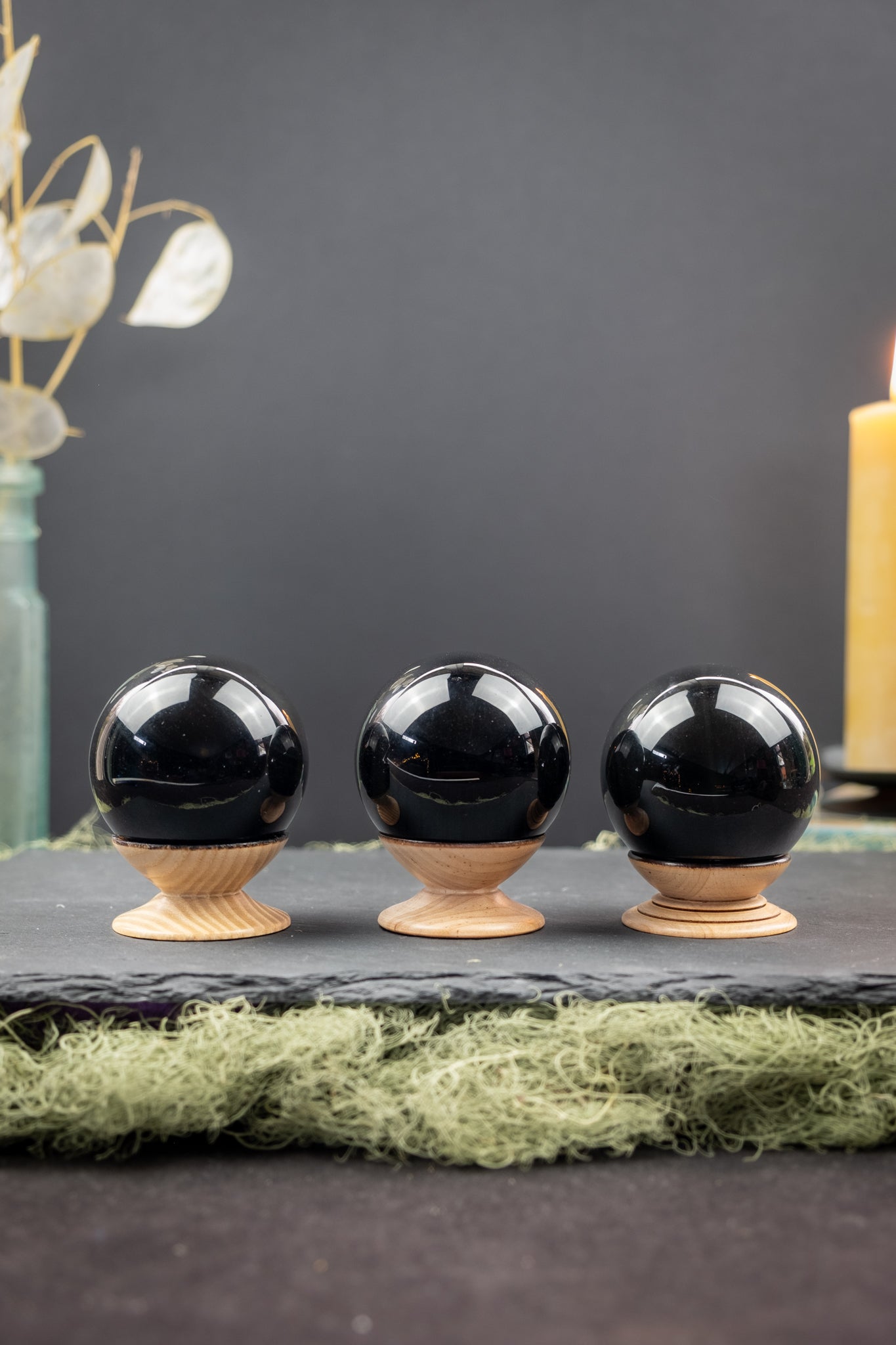 Rainbow Obsidian Sphere