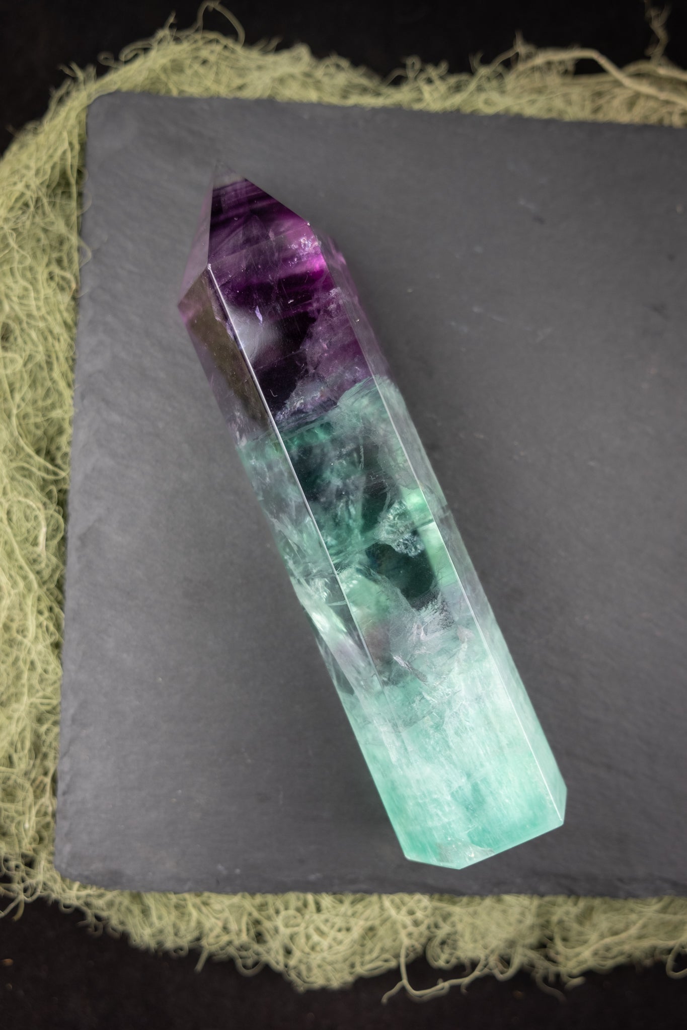 Rainbow Fluorite Point