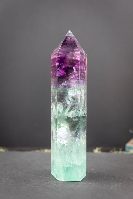 Rainbow Fluorite Point
