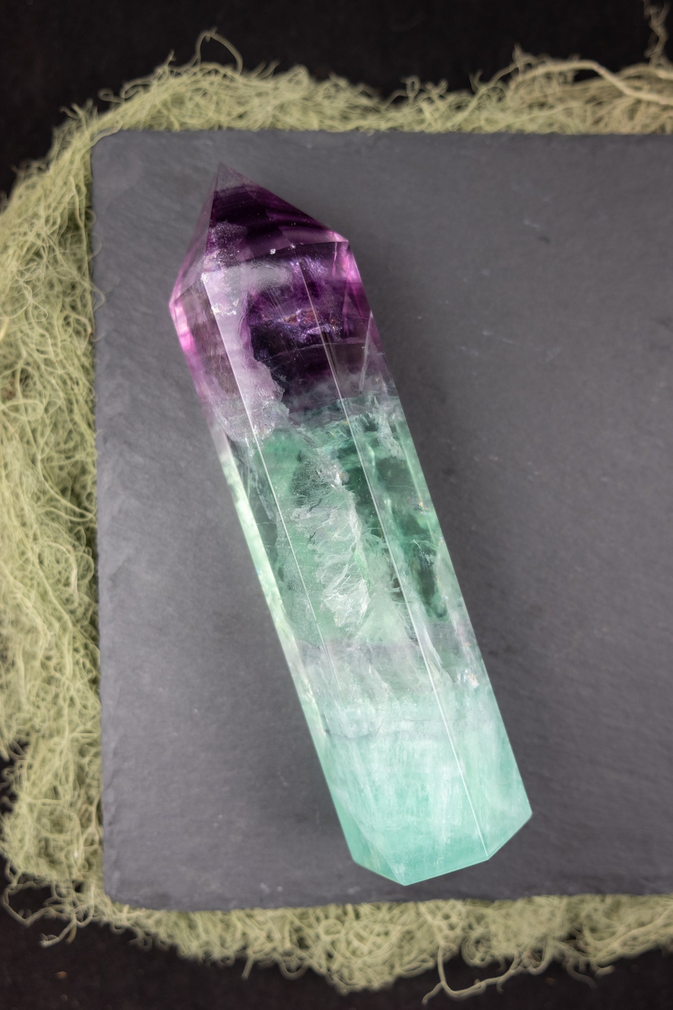 Rainbow Fluorite Point