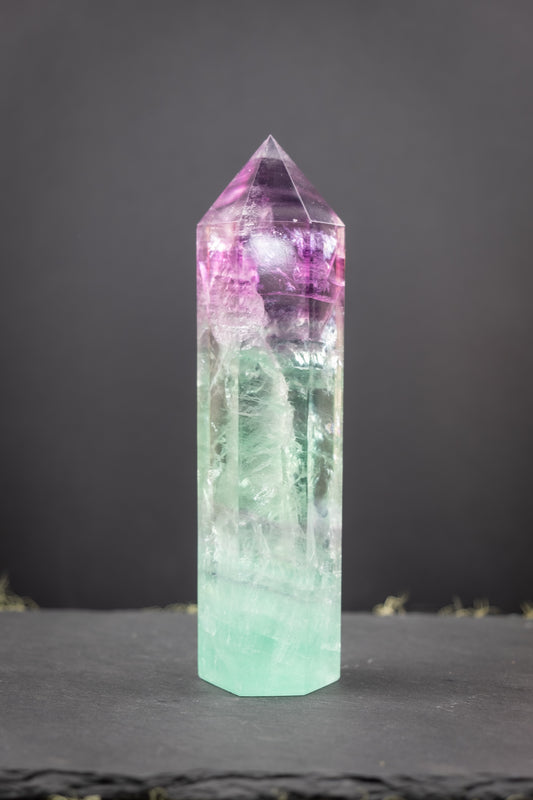 Rainbow Fluorite Point