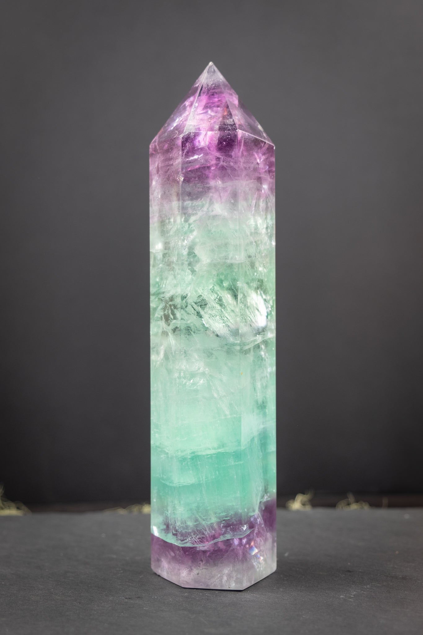 Rainbow Fluorite Point