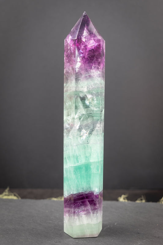 Rainbow Fluorite Point