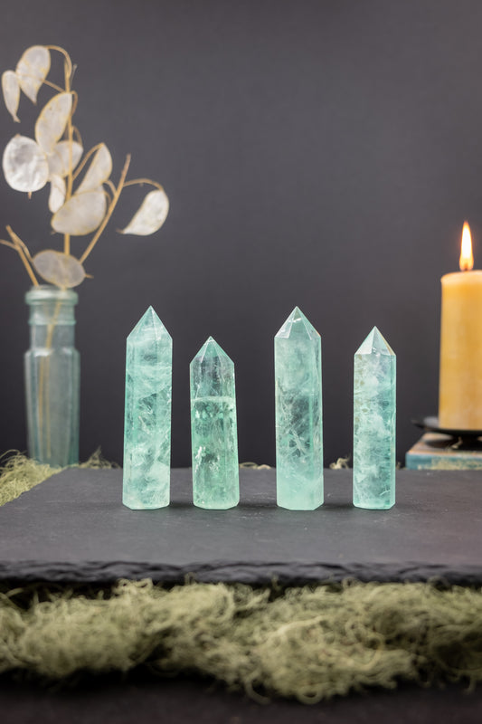 Green Fluorite Point