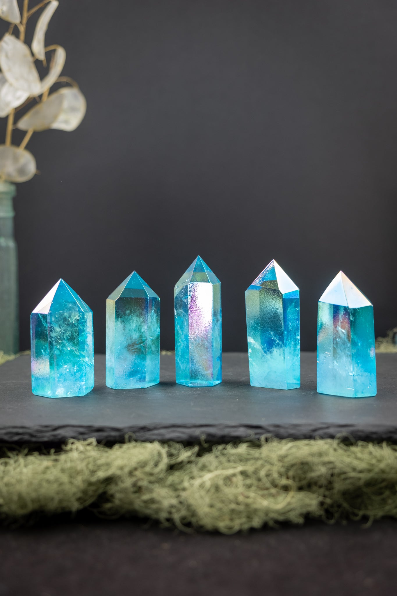 Blue Aura Quartz Point