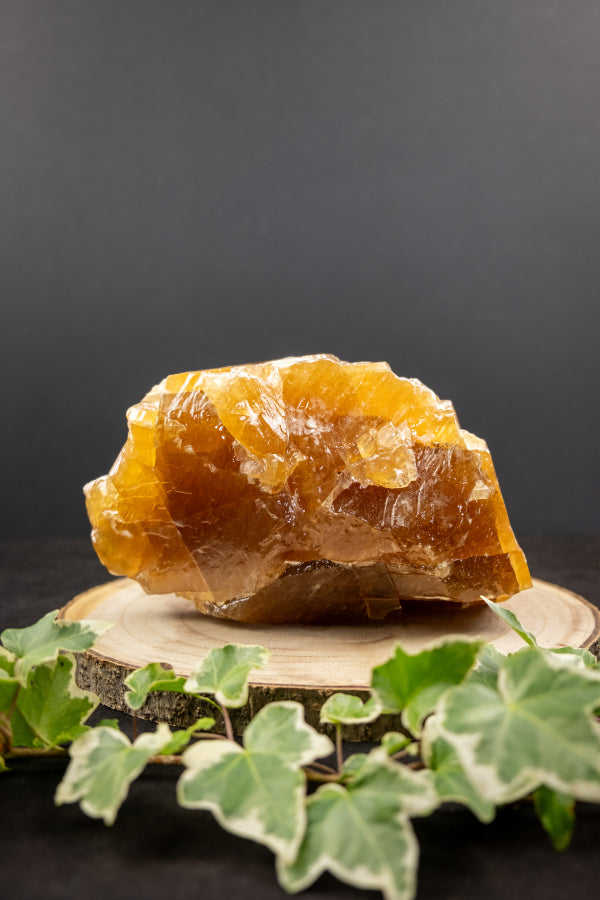 Honey Citrine Calcite Gemstone, Golden Calcite Healing Crystal, Manifestation and Confidence Stone, High Quality Honey Calcite