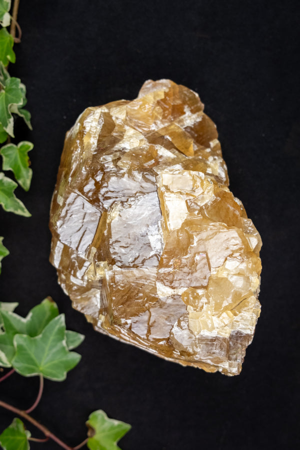 Honey Citrine Calcite Gemstone, Golden Calcite Healing Crystal, Manifestation and Confidence Stone, High Quality Honey Calcite