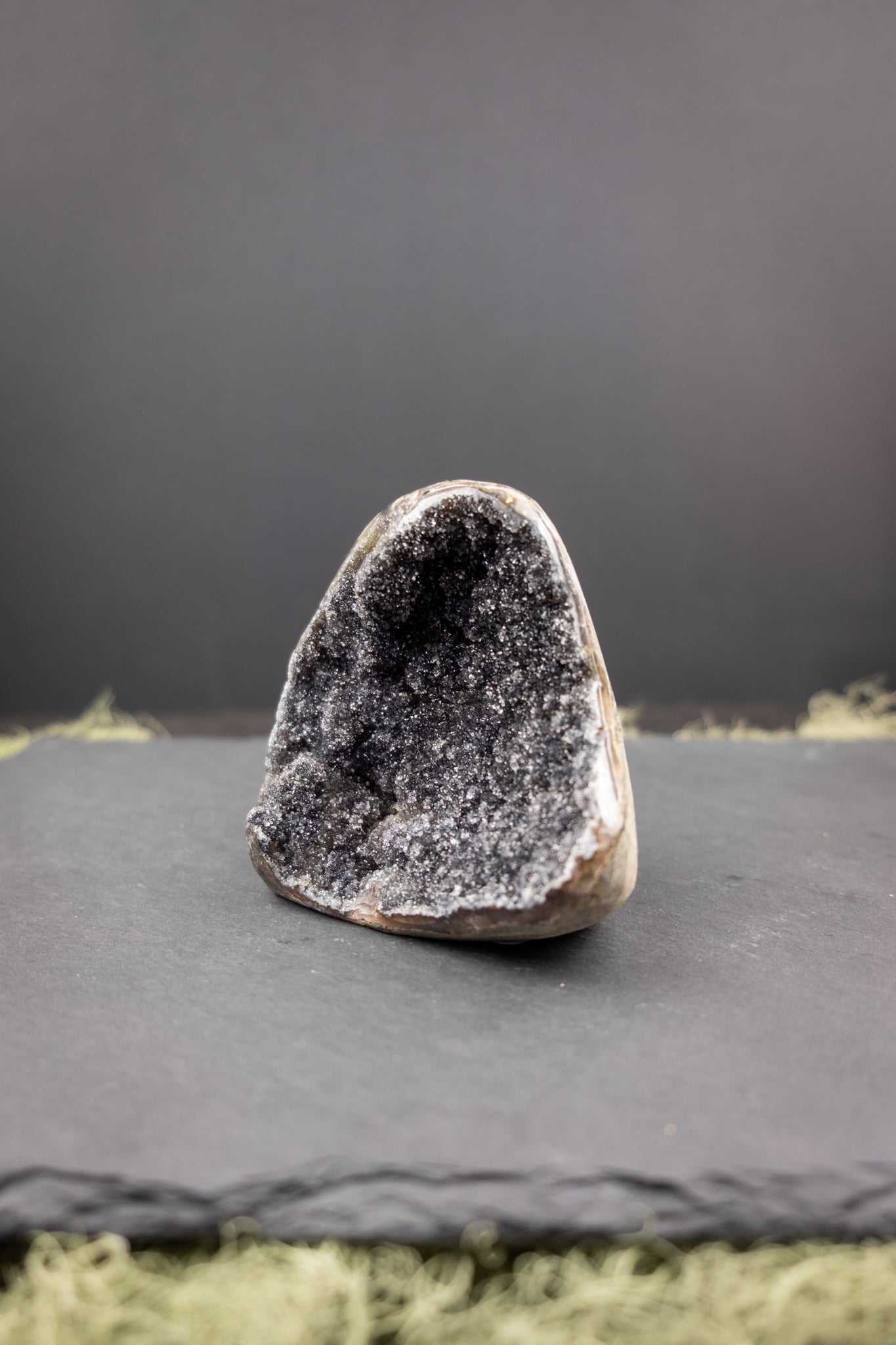 Black Amethyst Drusy Freeform