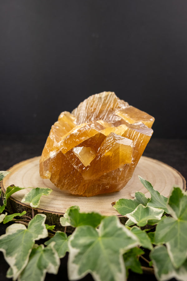 Honey Citrine Calcite Gemstone, Golden Calcite Healing Crystal, Manifestation and Confidence Stone, High Quality Honey Calcite