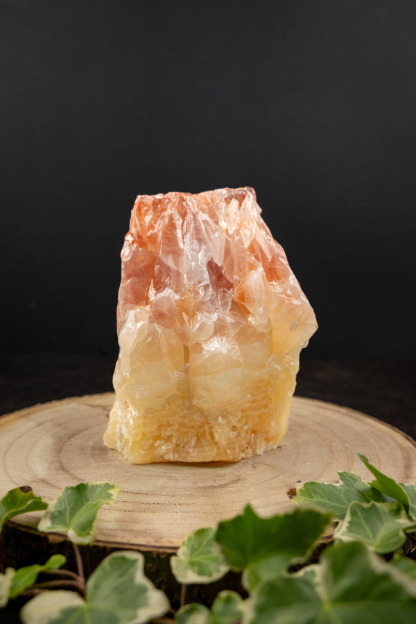 Sunset Calcite Crystal, Red and Orange Calcite Stone for Energy Creativity and Vitality, Root and Sacral Chakra Healing Gemstone
