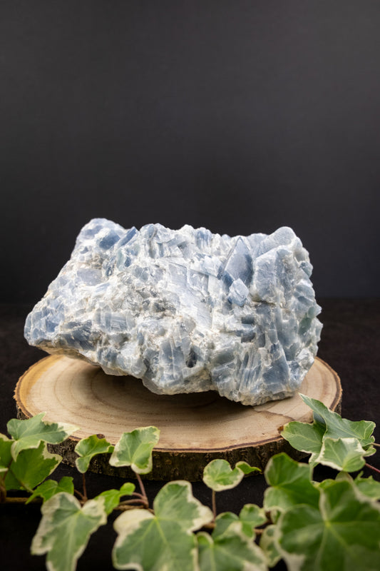 Blue Calcite Raw Stone, High Grade Healing Crystal, Premium Quality Calming Gem, Throat Chakra Stone for Soothing Energy and Communication