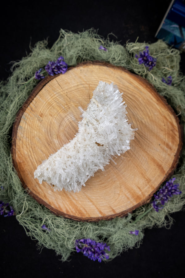 Double Sided Lemurian Needle Quartz on Matrix, Self Healed Stone, High Grade Crystal for Spiritual Growth, Clarity and Resilience