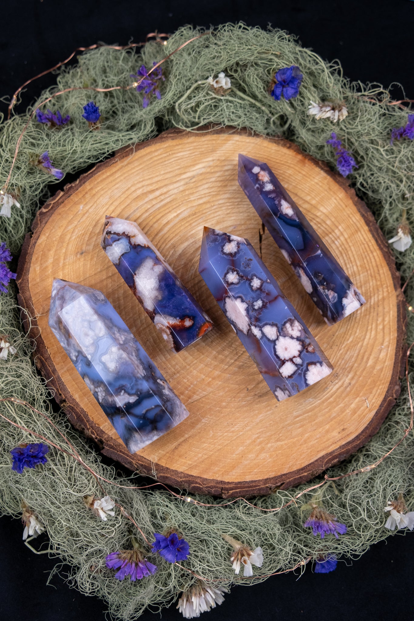 Purple Cherry Blossom Agate Point