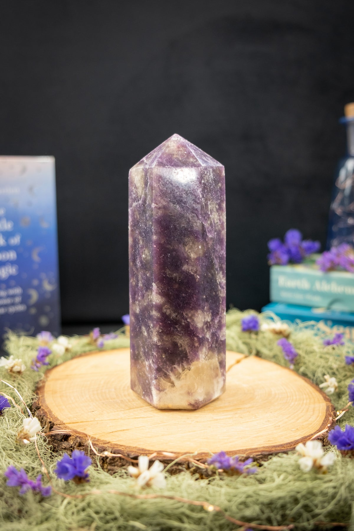 Lepidolite Point