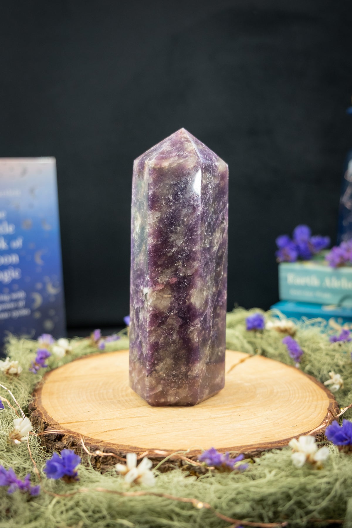Lepidolite Point