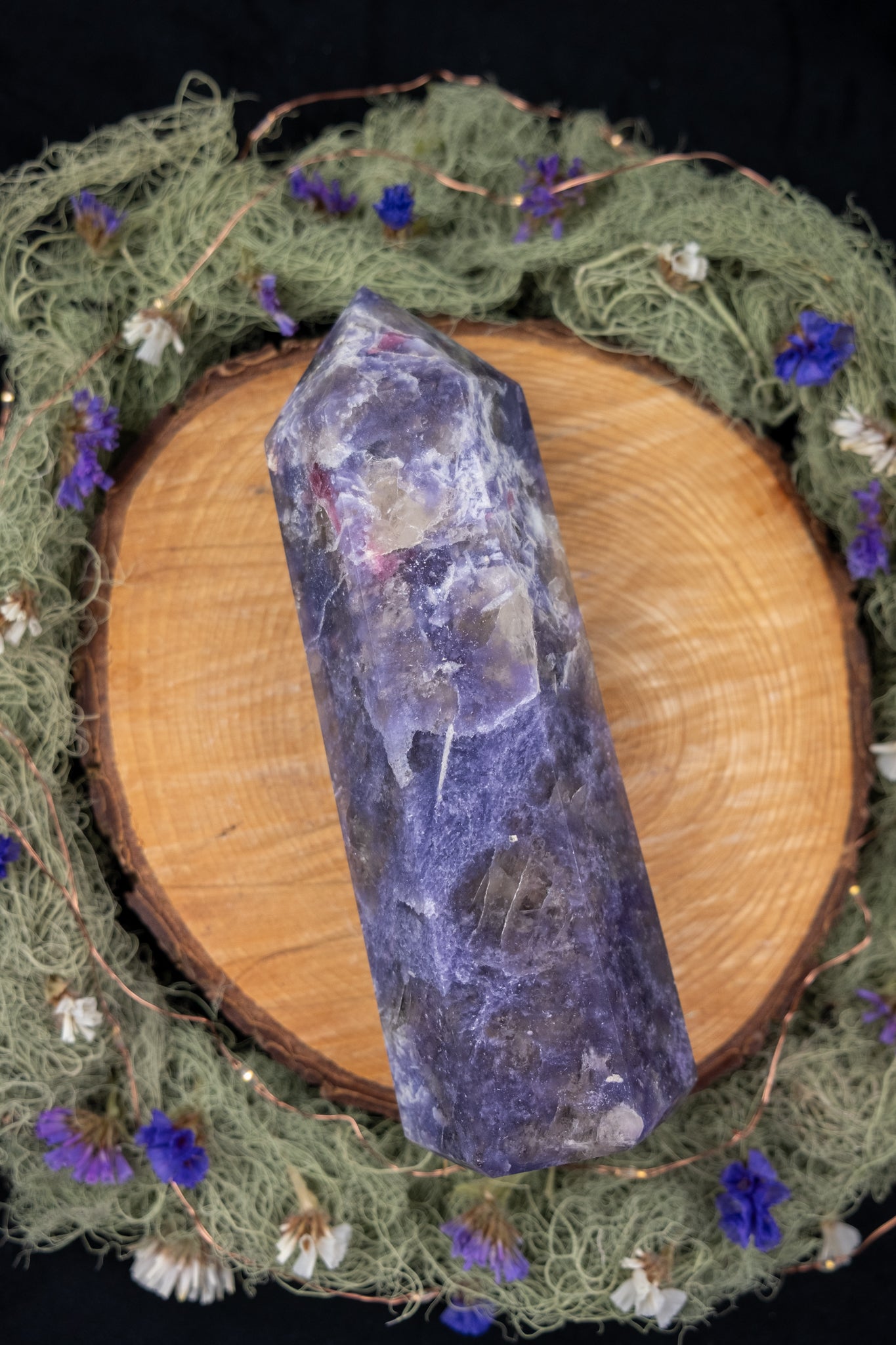 Lepidolite Point