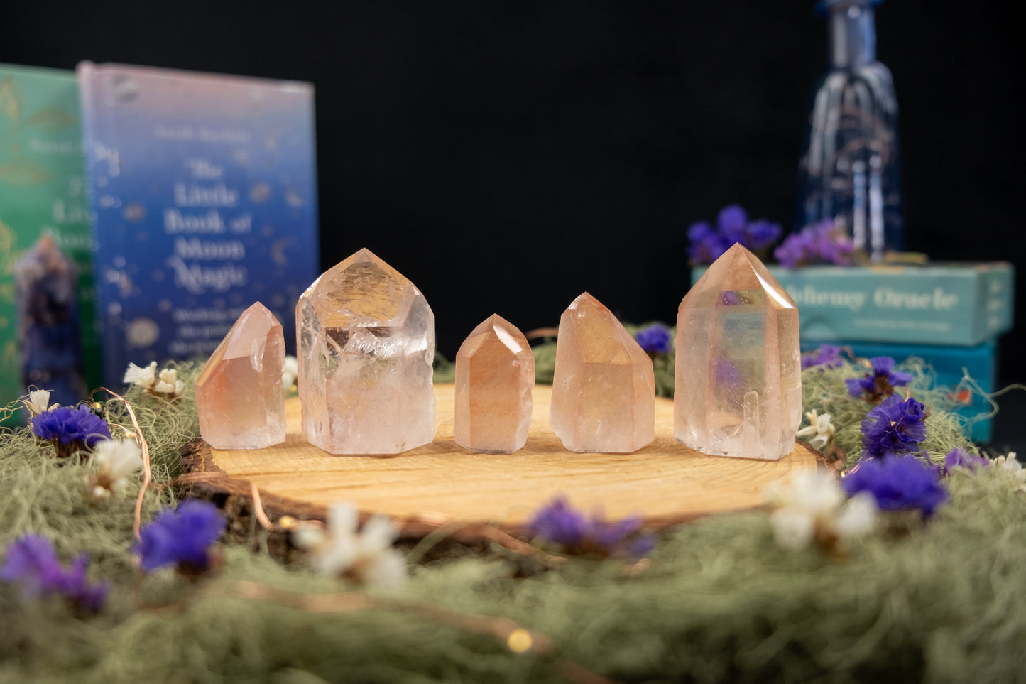 Pink Lemurian Quartz Point