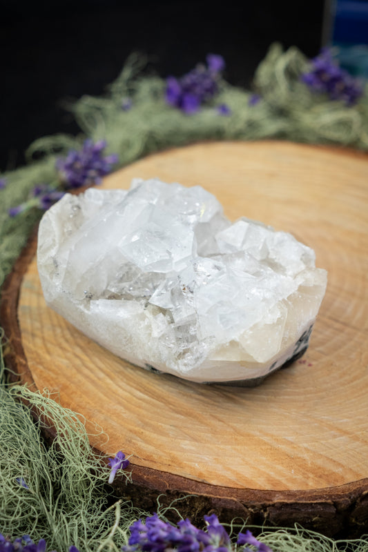 Apophyllite Crystal, Clear Gemstone for Spiritual Awakening, Energy Amplifier, Meditation Stone, Crown Chakra Alignment, Healing Crystal (Copy)