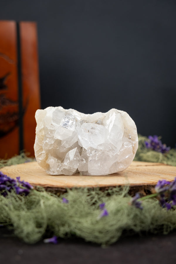 Apophyllite Crystal, Clear Gemstone for Spiritual Awakening, Energy Amplifier, Meditation Stone, Crown Chakra Alignment, Healing Crystal (Copy)